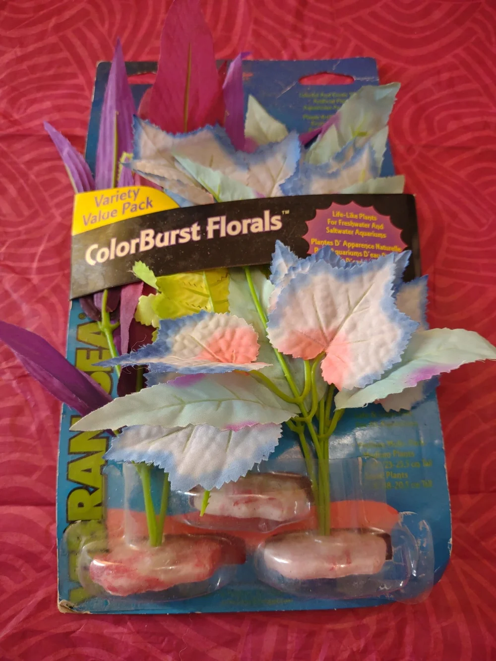 Artificial Aquarium Plants - Pink & Purple